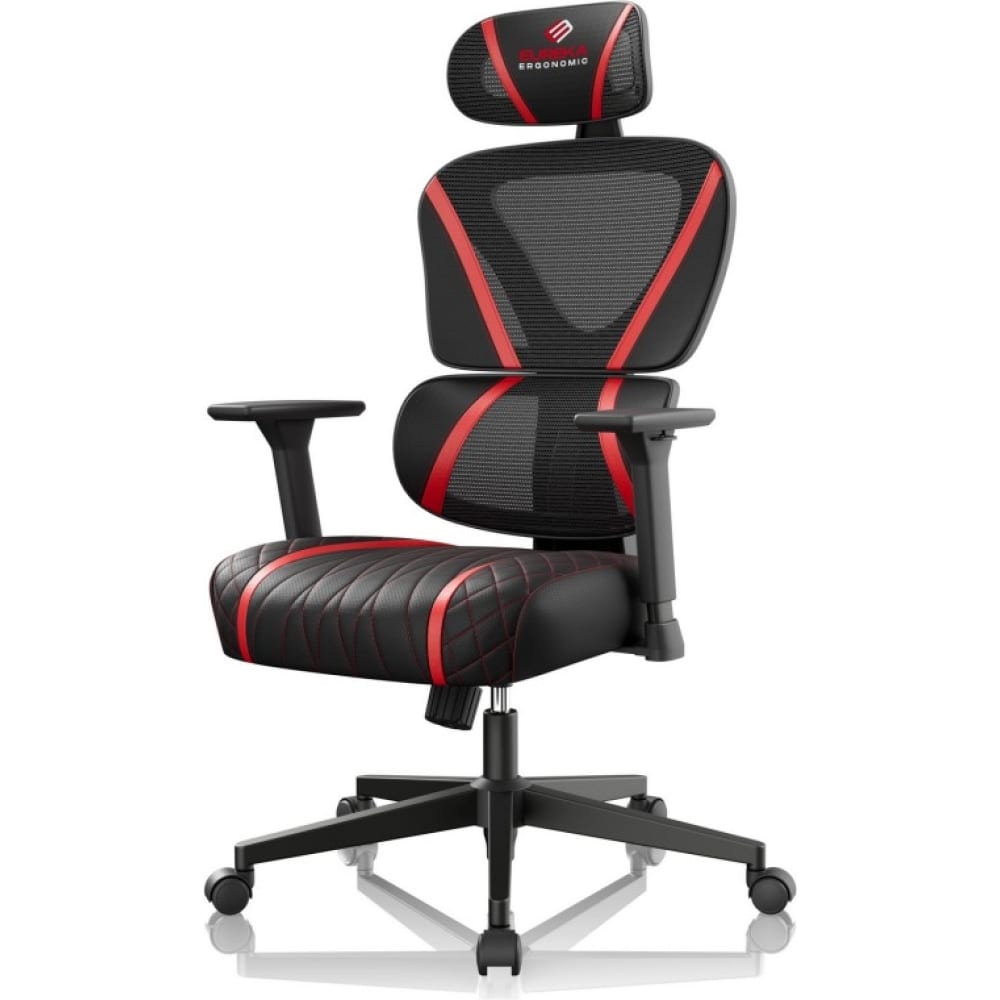 Компьютерное кресло для геймеров EUREKA эргономичное компьютерное кресло для геймеров eureka norn grey