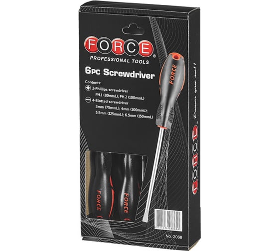 Изображение товара Набор отверток FORCE 2068