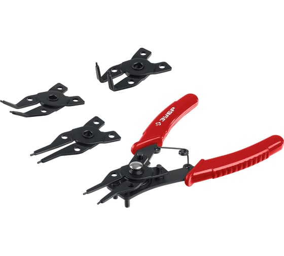 Изображение товара Cъемник стопорных колец ЗУБР 4-в-1, 4 насадки 2283