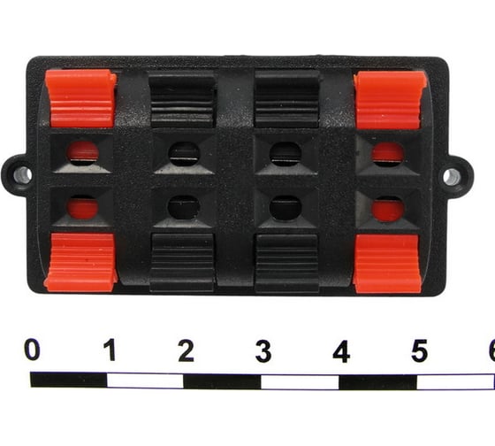 Изображение товара Клемма прищепка на корпус Pro Legend 30x58 мм, 8 гнезд PL2444