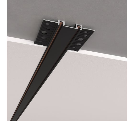 Изображение товара Встраиваемый шинопровод Elektrostandard Flat magnetic (2м) чёрный a063727