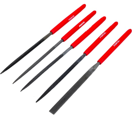 Изображение товара Набор разнопрофильных надфилей 5 предметов FORCE 50513