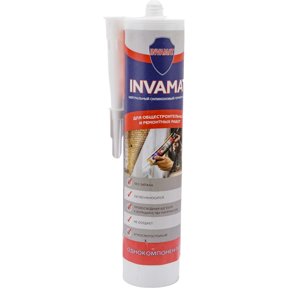 Нейтральный силиконовый герметик INVAMAT противопожарный силиконовый герметик invamat