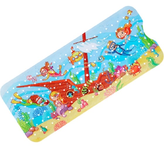 Изображение товара Коврик в ванную SanTrade ПВХ SM-MQ1040 100 см. х 40 см. (с детским рисунком) 4837