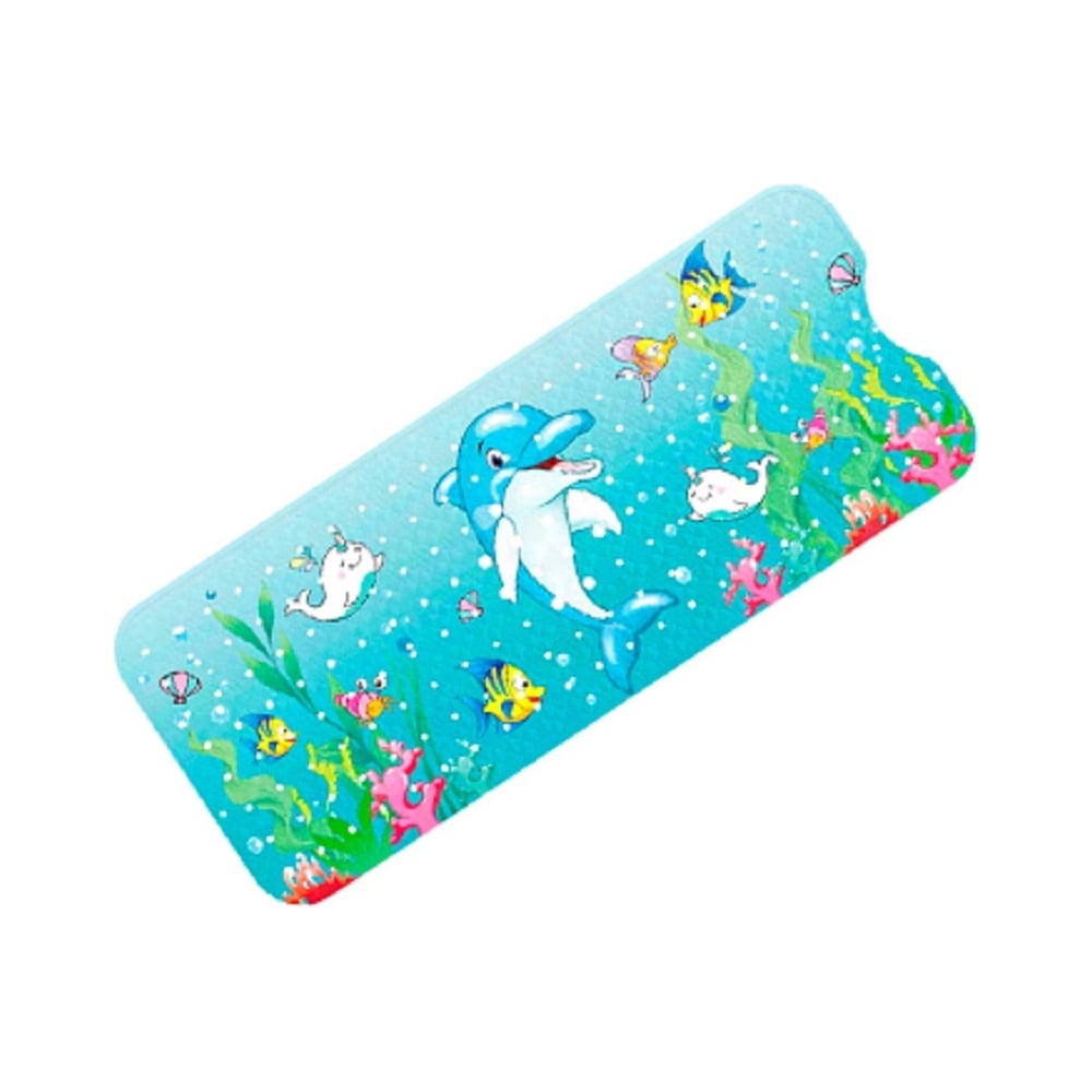 Изображение товара Коврик в ванную SanTrade ПВХ 100 см х 40 см с рисунком рыбок