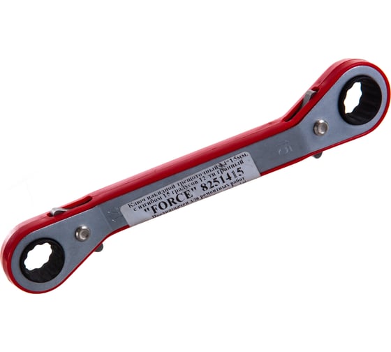 Изображение товара Накидной трещоточный ключ 14*15 с изгибом 15 гр.12-ти гранный FORCE 8251415