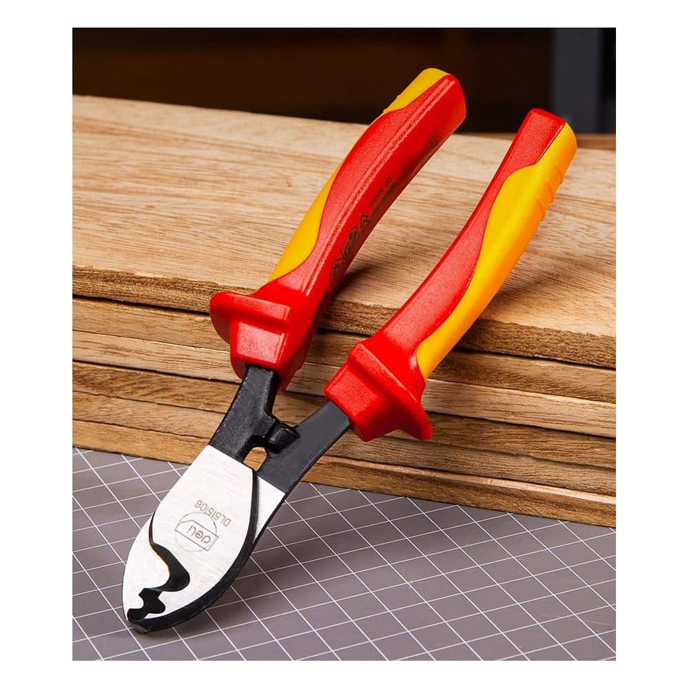 Изображение товара Диэлектрический кабелерез DELI dl515106, 160мм, до 1000В