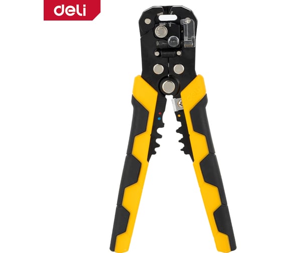 Изображение товара Инструмент DELI dl2018 многофункциональный для зачистки проводов (стриппер) 3-в-1 175мм (диапазон зачистки 0,6-2,6 мм, возвратная пружина) 123283