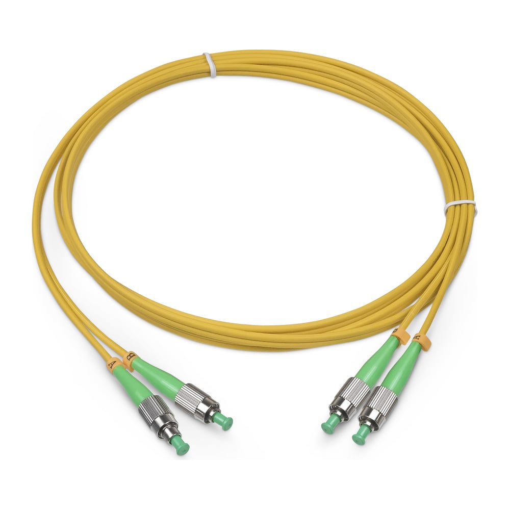 Изображение товара Оптический шнур Cabeus duplex fc/apc-fc/apc 9/125 sm 2м lszh FOP(d)-9-FC/APC-FC/APC-2m