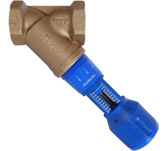 Изображение товара Ручной балансировочный клапан Cimberio cimbero 1/2" обычн. латунь kvs=28,46 pn20 bb без изм. ниппелей RG008TBK5OSDM8