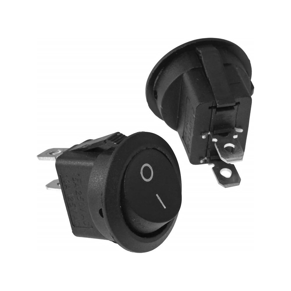 Изображение товара Клавишный переключатель Pro Legend круглый черный 2 контакта ON-OFF PL2400