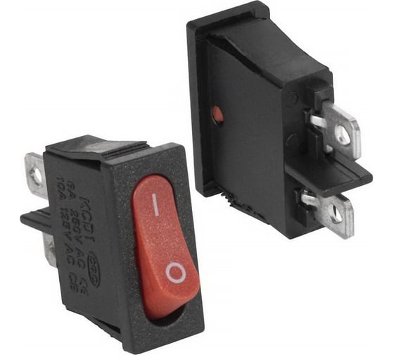 Изображение товара Клавишный переключатель Pro Legend ON-OFF, 2 контакта, овальная кнопка PL2416