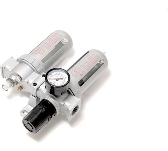 Изображение товара Блок подготовки воздуха Rockforce 3/8" фильтр-регулятор+лубрикатор 10Мк, 1000 л/мин, 0-10bar, раб. температура 5-60 RF-AFRL803(47078)