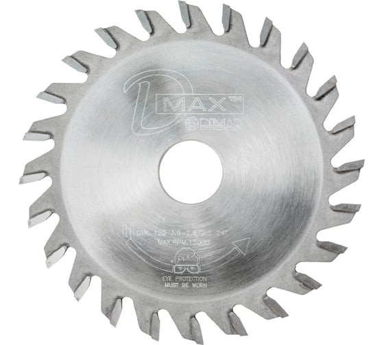 Изображение товара Диск пильный подрезной конический 120x20x3.1-4.1 мм, Z24, двойной ресурс Dimar 95600533