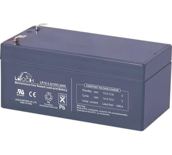 Изображение товара Аккумулятор для ИБП Leoch DJW12-3.2 12В, 3.2 Ач УТ-00001272