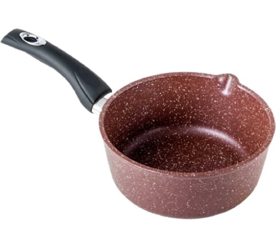 Изображение товара Ковш Горница 1,5 л, шоколад, пластиковая ручка, без крышки, антипригарное покрытие ТП3397