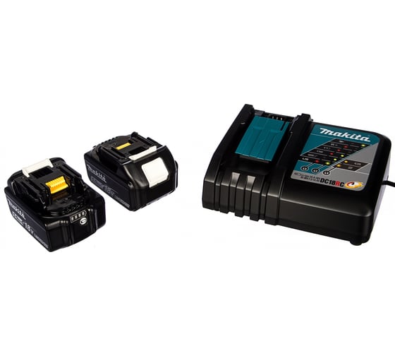 Изображение товара Аккумулятор 18 В, 5 А*ч, Li-ion + зу DC18RC в кейсе MakPac Makita 198311-6