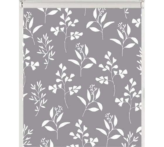Изображение товара Рулонная штора PRAKTO PRINT Луговые травы 80x160 см, серая 9403217440