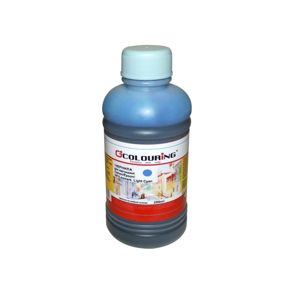 Изображение товара Универсальные водные чернила Light Cyan для Canon Epson HP Lexmark 250 мл
