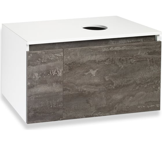 Изображение товара Тумба Runo Бари 80 железный камень под накладной умывальник 00-00001379