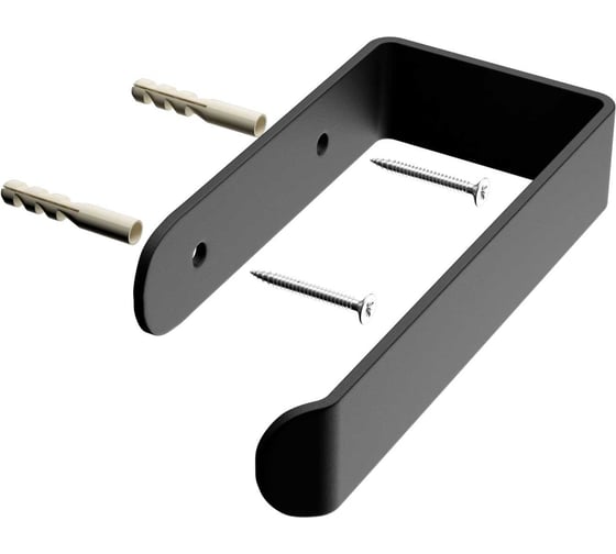 Изображение товара Держатель для туалетной бумаги малый 160x80x30 мм, черный Граф Держалкин GDD-003-ч