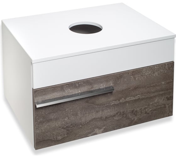 Изображение товара Тумба Runo Вудлайн 65 подвесная железный камень под накладной умывальник 00-00001341