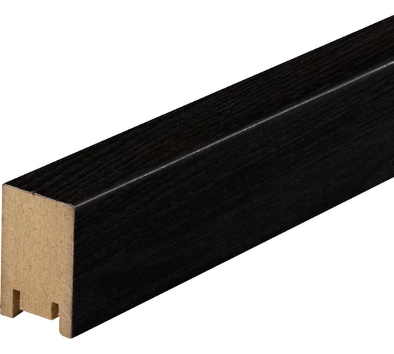 Изображение товара Интерьерная рейка МДФ Стильный Дом 2700x35x22, черный, 8 шт. v530965