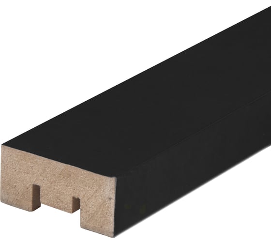 Изображение товара Интерьерная рейка МДФ Стильный Дом 2700x35x16, черный, 11 шт. v530712