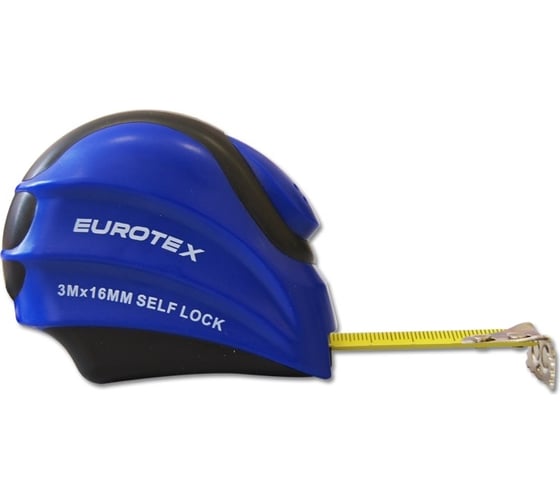Изображение товара Рулетка с нейлоновым покрытием ленты 3м х 16мм EUROTEX 050115-003-016