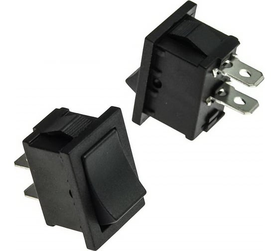 Изображение товара Клавишный переключатель Pro Legend 2 контакта, ON-OFF, черный PL2402