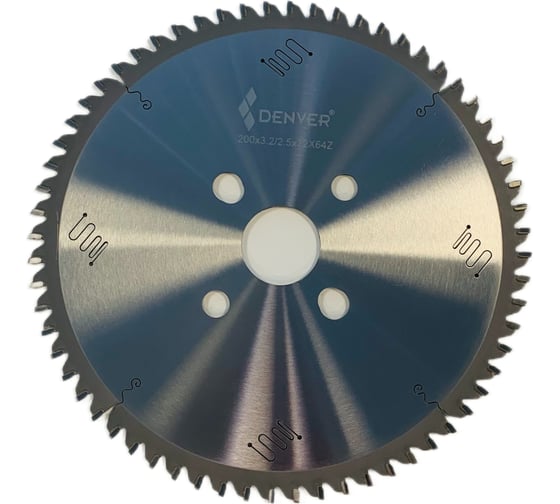 Изображение товара Диск по алюминию и ПВХ HM 200x32/30 мм, Z=64, TFN, S=3.2/2.5 мм ООО Галифакс 1200003