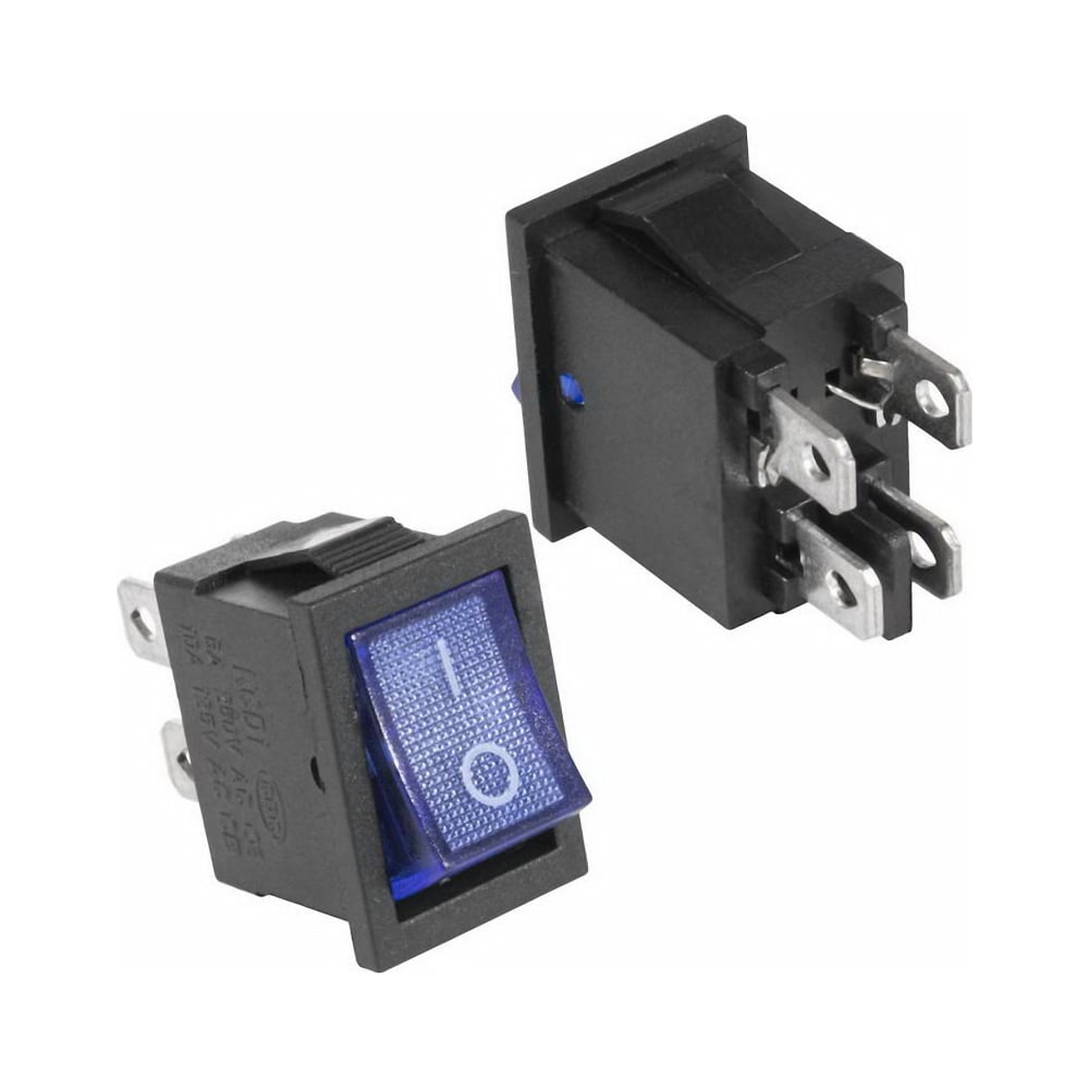 Изображение товара Клавишный переключатель Pro Legend ON-OFF 4 контакта черный корпус