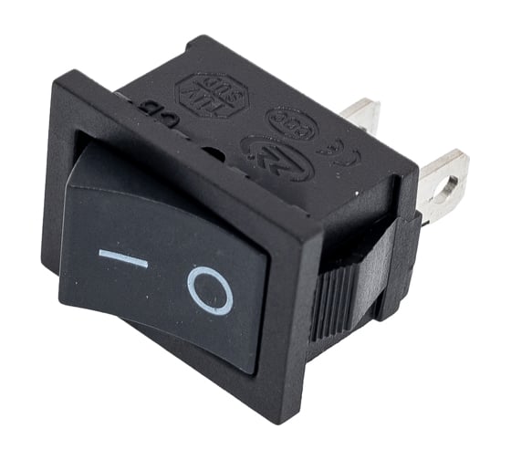 Изображение товара Клавишный переключатель Pro Legend ON-OFF, 2 контакта, черный PL2435