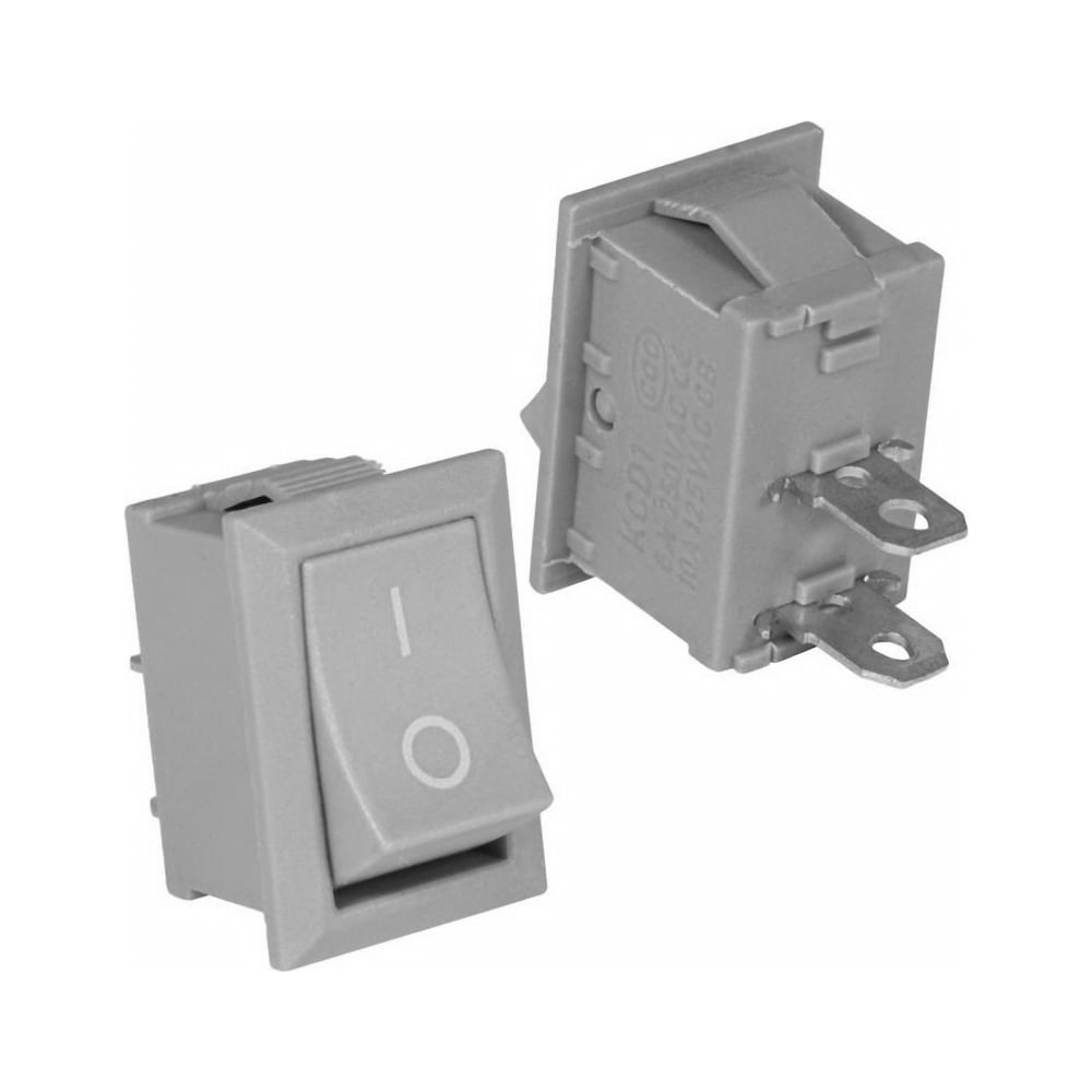 Изображение товара Клавишный переключатель Pro Legend ON-OFF, 2 контакта, корпус/переключатель серый PL2404