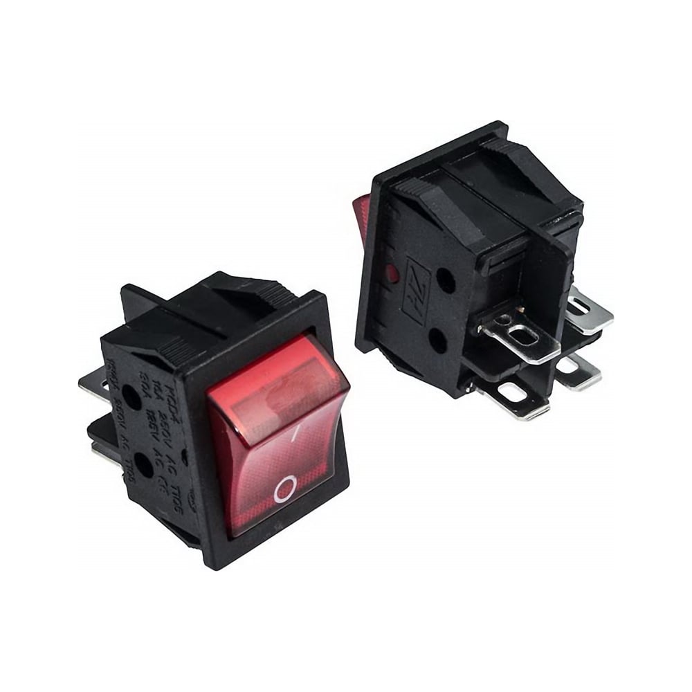 Изображение товара Клавишный переключатель Pro Legend ON-OFF 4 контакта черный с подсветкой