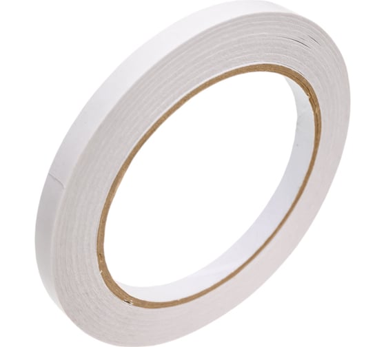 Изображение товара Клейкая двухсторонняя лента Gamma BLK-08 8 мм, 25 м, на бумажной основе, белый 720650