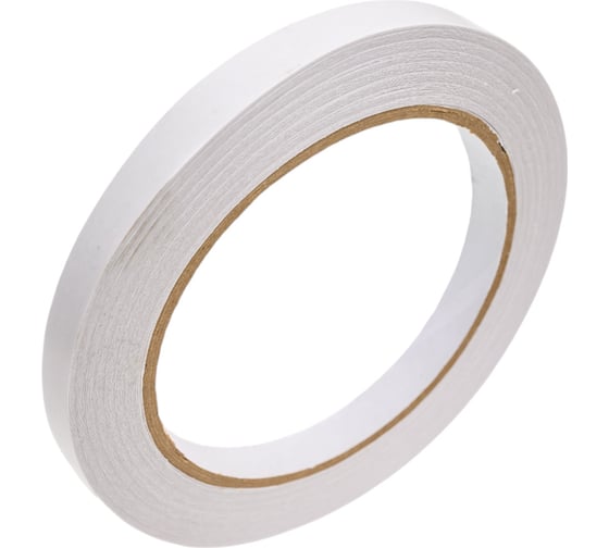 Изображение товара Клейкая двухсторонняя лента Gamma BLK-10 10 мм, 25 м, на бумажной основе, белый 720651