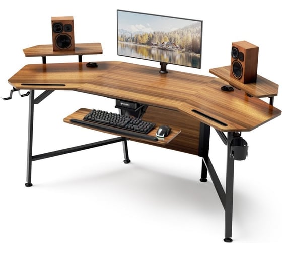 Изображение товара Стол для компьютера EUREKA с подставкой под клавиатуру ERK-AED-E70WN