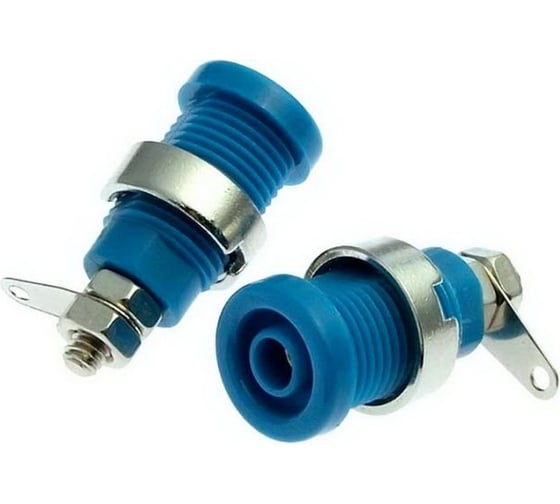 Изображение товара Гнездо Banana Pro Legend синий, на панель под пайку PL2497