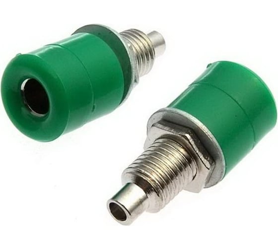 Изображение товара Гнездо Banana Pro Legend зеленый, на панель под пайку PL2502