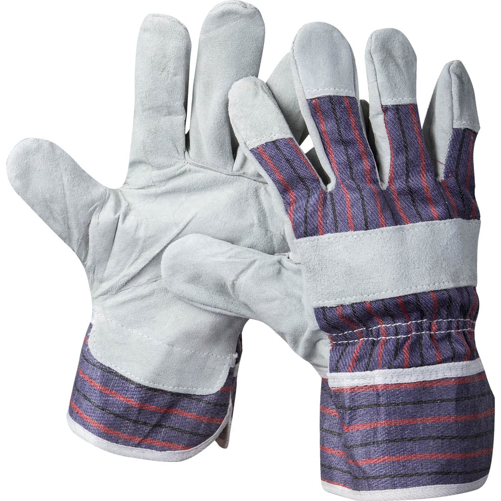 Комбинированные кожаные перчатки STAYER утепленные кожаные перчатки s gloves