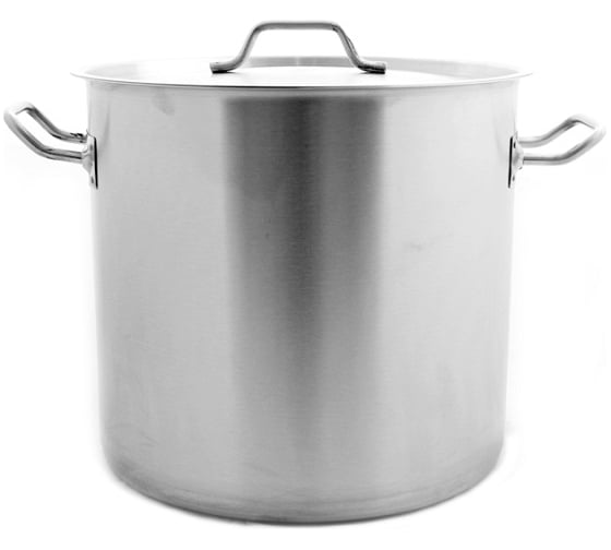 Изображение товара Кастрюля Viatto Commercial объем 71.5 л, нержавеющая сталь, с тройным дном, 450x450 мм, с двумя ручками 101308 65308