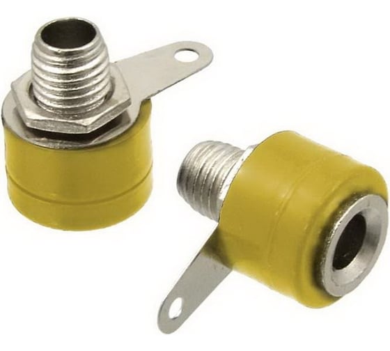 Изображение товара Гнездо Banana Pro Legend 4мм желтый, монтаж на панель PL2446