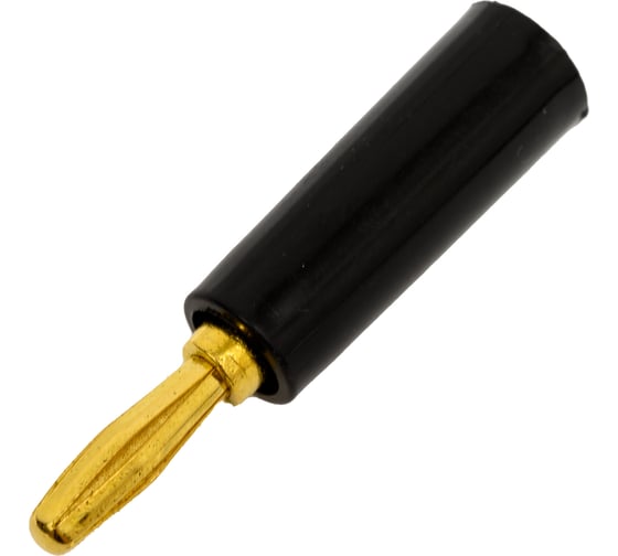 Изображение товара Штекер Banana Pro Legend черный, под пайку PL2461