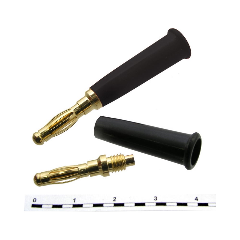 Изображение товара Штекер Banana Pro Legend черный, 4 мм, под пайку PL2454