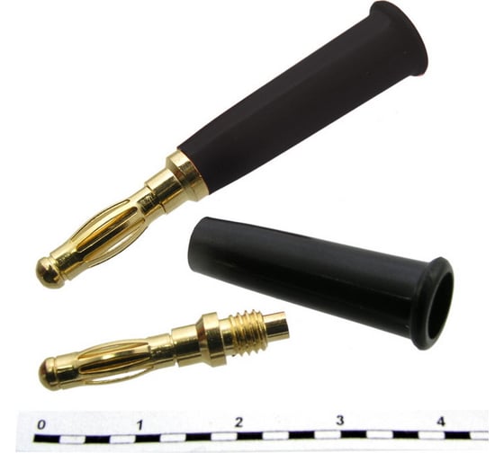 Изображение товара Штекер Banana Pro Legend черный, 4 мм, под пайку PL2454