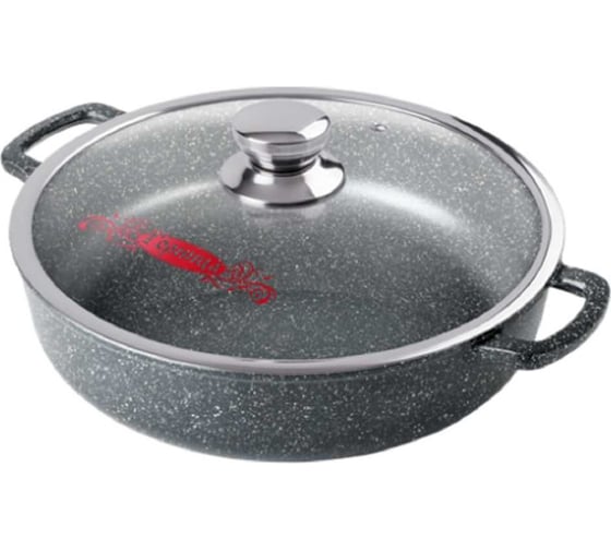 Изображение товара Жаровня Горница 280/70 3,5л. гранит induction литая ручка с крышкой ПС13723