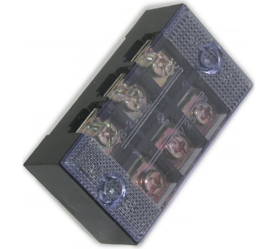 Изображение товара Клеммная винтовая колодка Pro Legend с крышкой, 6 контактов, М4, 25 А, 600 В, 10 AWG, 6 мм2 PL3835