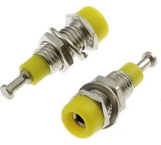 Изображение товара Гнездо Banana Pro Legend желтый, на панель под пайку PL2477