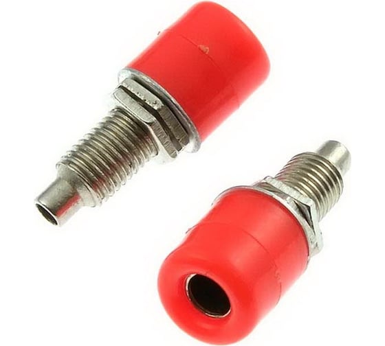 Изображение товара Гнездо Banana Pro Legend красный, на панель под пайку PL2487